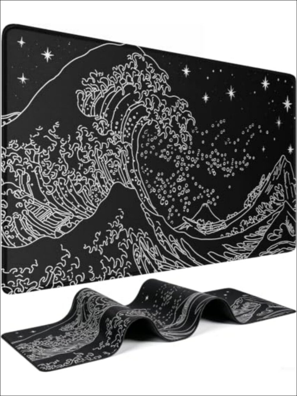Large Extended Gaming Mouse Pad 35.4x15.7in Keyboard Mouse Mat Water Resistant